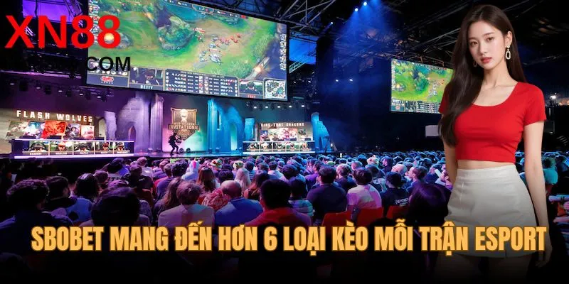 Mỗi trận đấu esport tại SBOBET có hơn 6 loại kèo